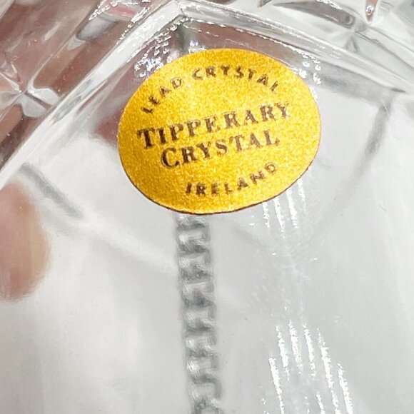 NIB Tipperary Crystal Ireland Lead Cut Clear Crystal Bell with Ribbon Hanger - Picture 3 of 9